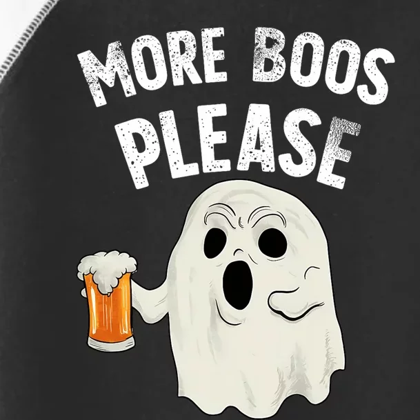 More Boos Please Ghost Beer Retro Halloween Drinking Toddler Fine Jersey T-Shirt