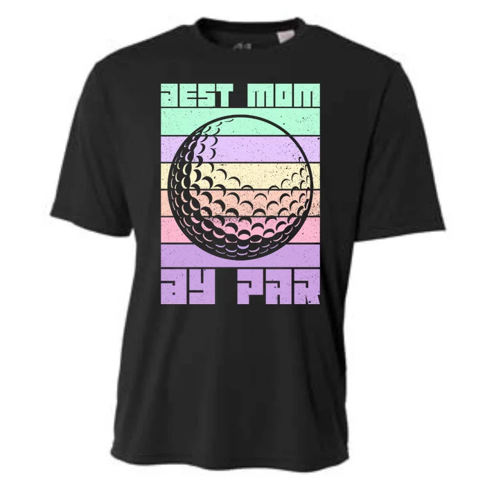 Mom By Par Golfing Moms Mother's Day Golf Best Mom By Par Gift Cooling Performance Crew T-Shirt