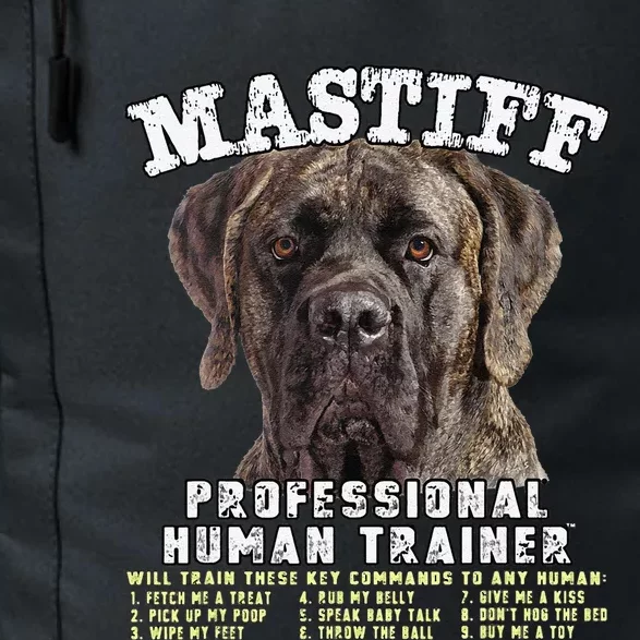 Mastiff Brindle Professional Human Trainer Cute Dog Daily Commute Backpack