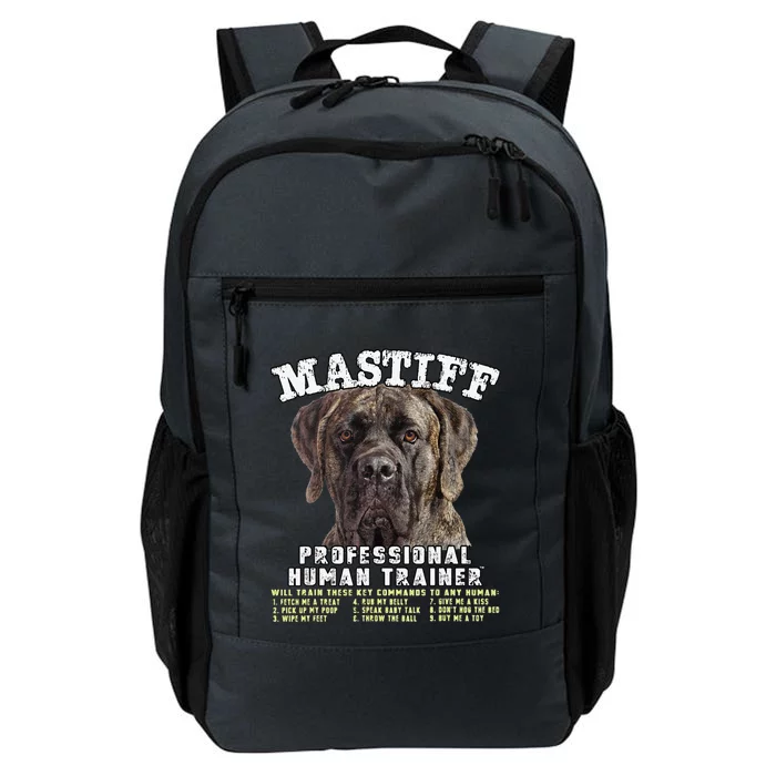 Mastiff Brindle Professional Human Trainer Cute Dog Daily Commute Backpack