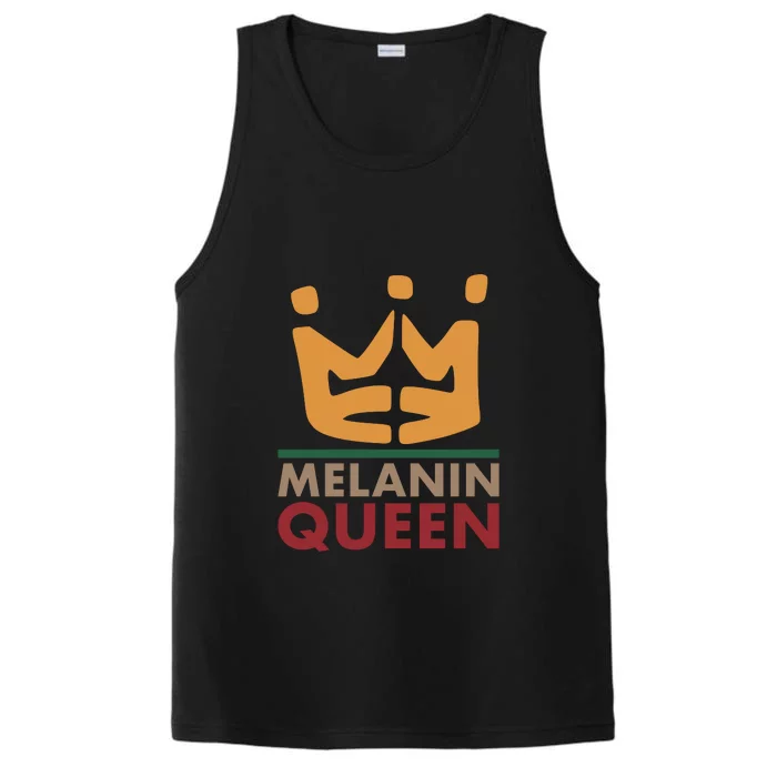 Melanin Black Pride King Black Queen Dope African Pride Melanin Matching Couples Performance Tank