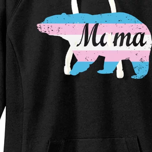 Mama Bear Pride Flag Women's Fleece Hoodie