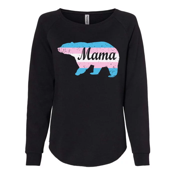 Mama Bear Pride Flag Womens California Wash Sweatshirt