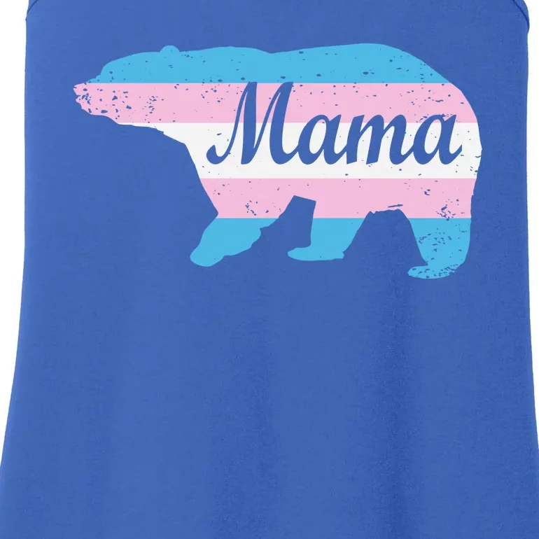 Mama Bear Pride Flag Ladies Essential Tank