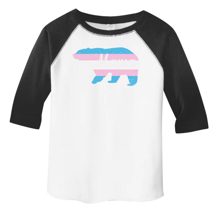 Mama Bear Pride Flag Toddler Fine Jersey T-Shirt