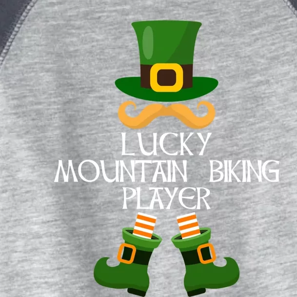 Mountain Biking Player Leprechaun Family St Patricks Day Cute Gift Toddler Fine Jersey T-Shirt