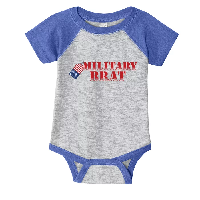 Military Brat Patriotic Gift Infant Baby Jersey Bodysuit