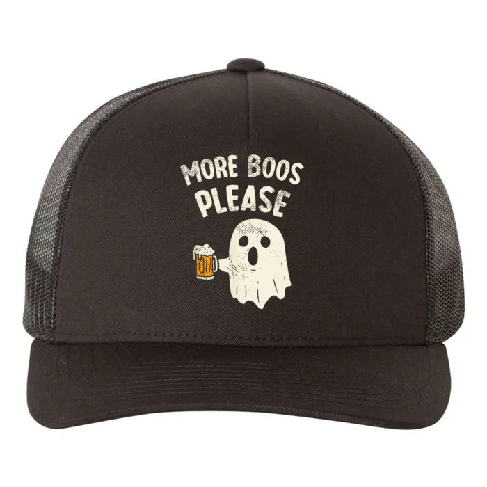 More Boos Please Ghost Beer Halloween Costume Yupoong Adult 5-Panel Trucker Hat