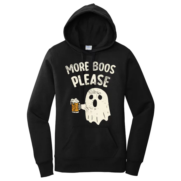 More Boos Please Ghost Beer Halloween Costume Women's Pullover Hoodie