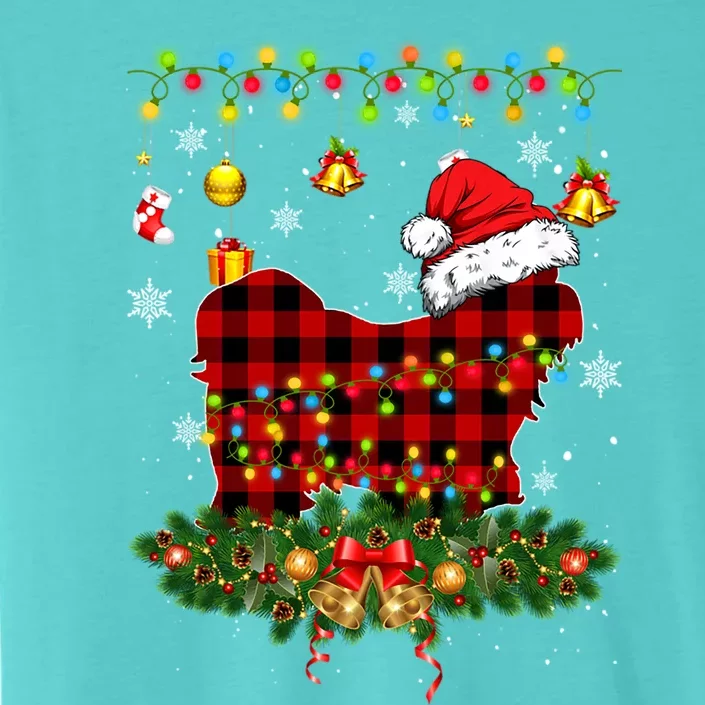 Matching Buffalo Plaid Shih Tzu Dog Christmas Pajama Gift ChromaSoft Performance T-Shirt