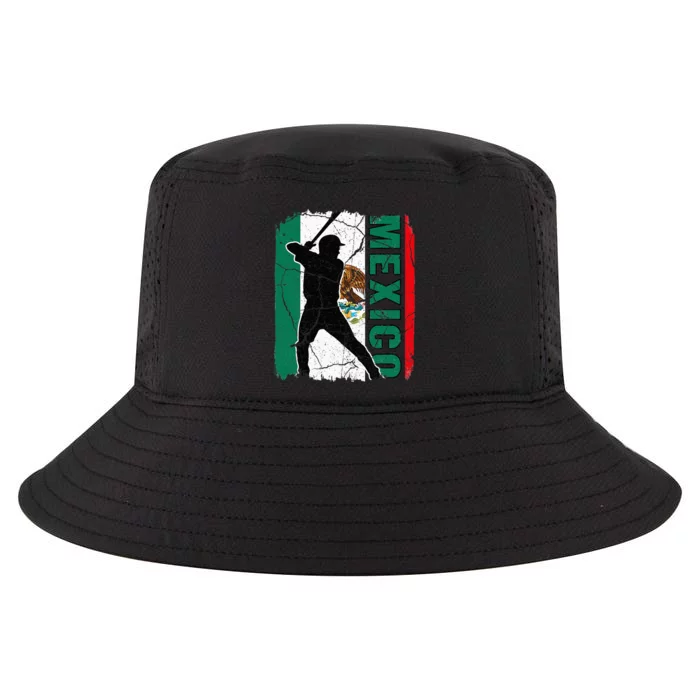 Mexican Baseball Player Mexico Flag Baseball Fans Cool Comfort Performance Bucket Hat