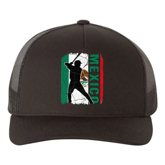 Mexican Baseball Player Mexico Flag Baseball Fans Yupoong Adult 5-Panel Trucker Hat