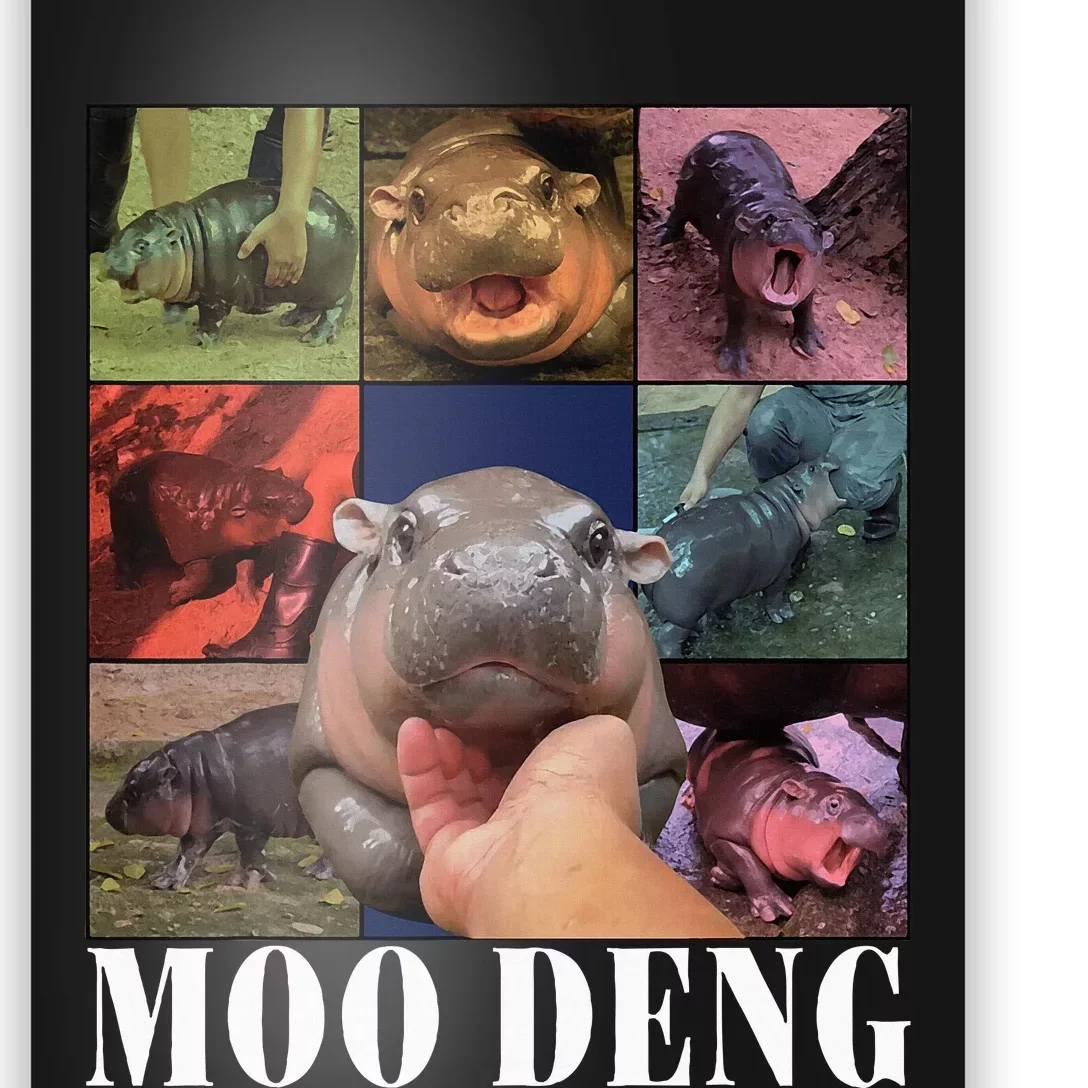 Moodeng Baby Pygmy Hippo Cute Zoo For Family Poster