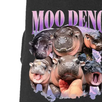 Moodeng Baby Pygmy Hippo Zoo For Family Doggie 3-End Fleece Hoodie