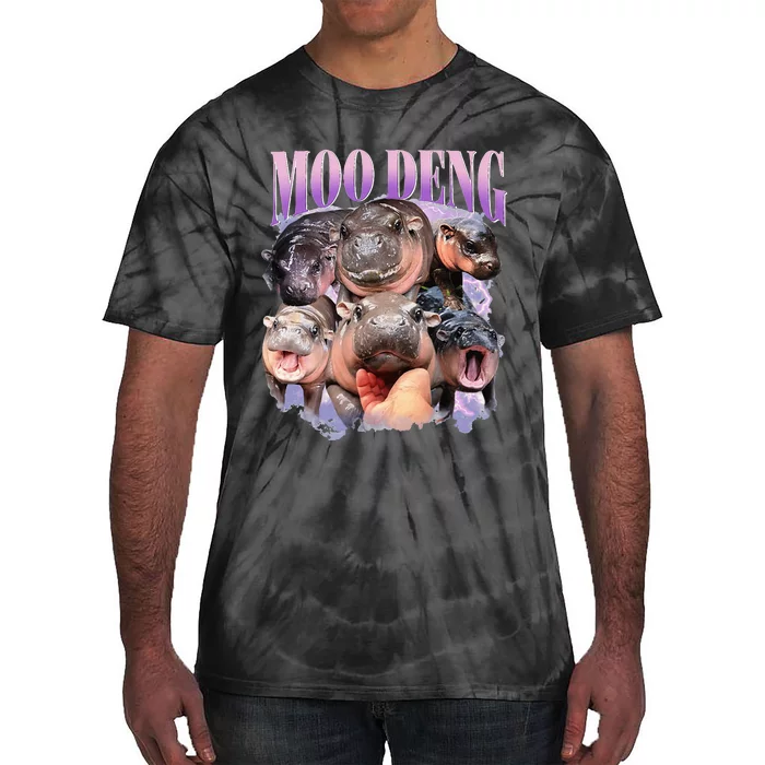 Moodeng Baby Pygmy Hippo Zoo For Family Tie-Dye T-Shirt