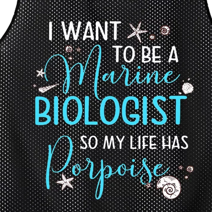 Marine Biologist Porpoise Marine Life Lover Gift Outfit Mesh Reversible Basketball Jersey Tank