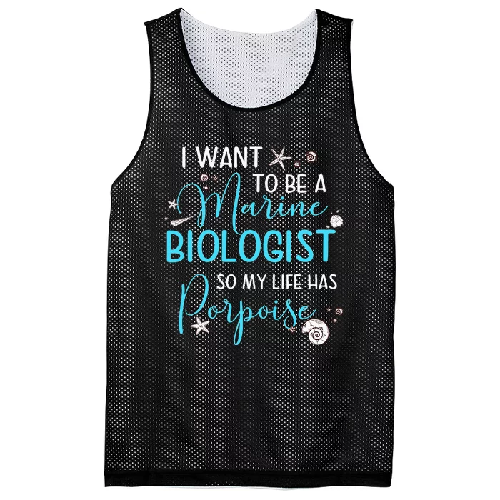 Marine Biologist Porpoise Marine Life Lover Gift Outfit Mesh Reversible Basketball Jersey Tank