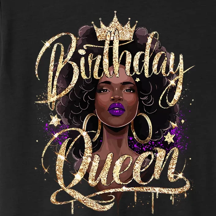 Melanin Birthday Queen African American ChromaSoft Performance T-Shirt