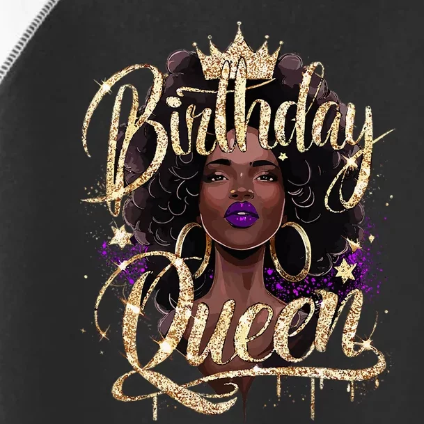 Melanin Birthday Queen African American Toddler Fine Jersey T-Shirt