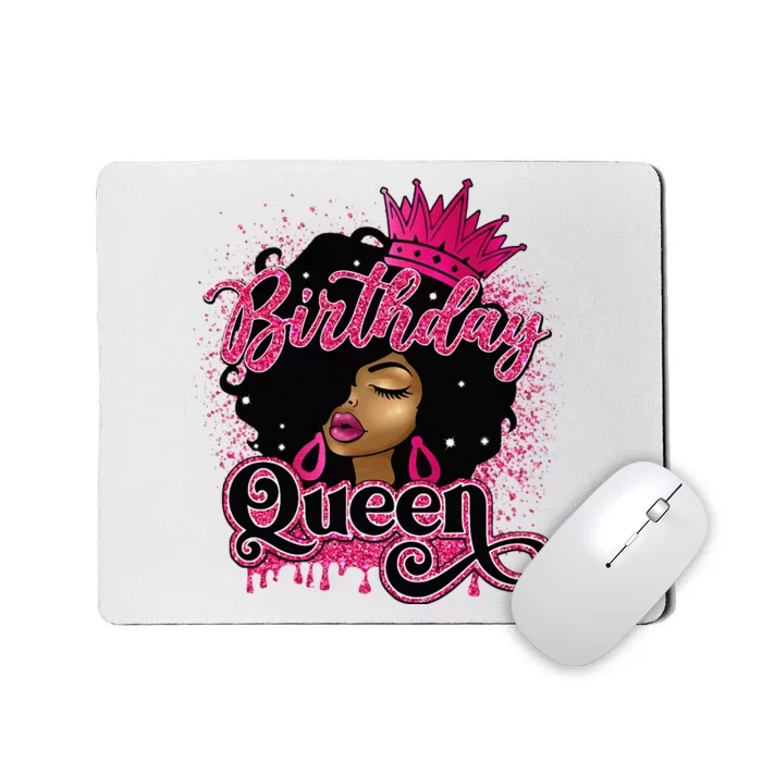 Melanin Birthday Queen African American Afro Mousepad