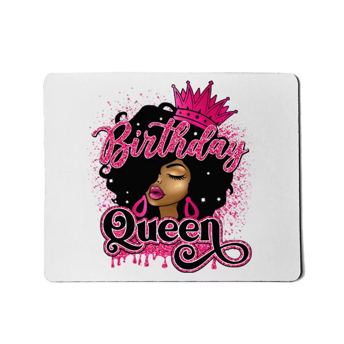 Melanin Birthday Queen African American Afro Mousepad