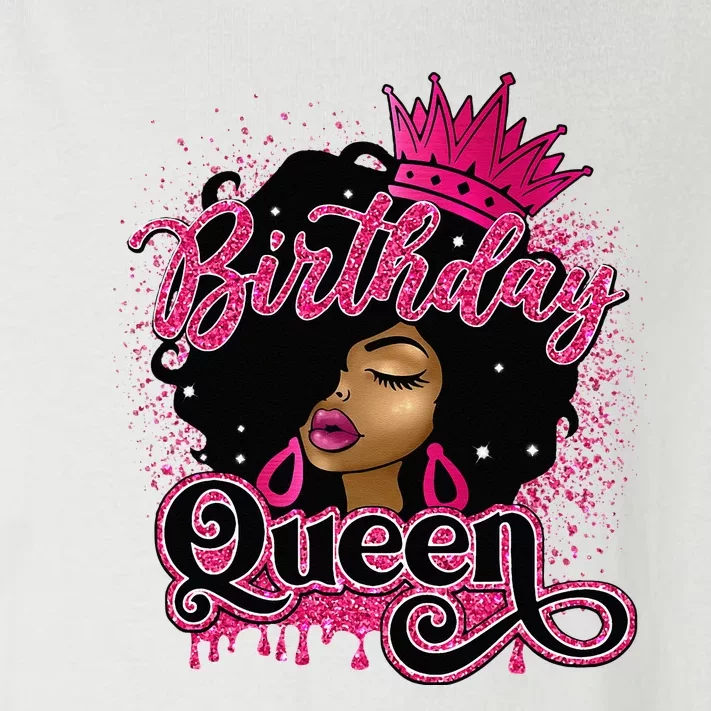 Melanin Birthday Queen African American Afro Toddler Long Sleeve Shirt