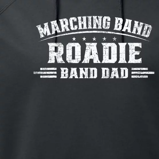 Marching Band Roadie Band Dad Marching Band Music Performance Fleece Hoodie