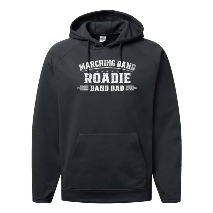 Marching Band Roadie Band Dad Marching Band Music Performance Fleece Hoodie