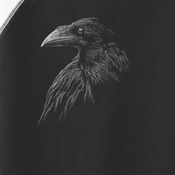 Mystical Black Raven Illustration Crow Artwork Toddler Fine Jersey T-Shirt