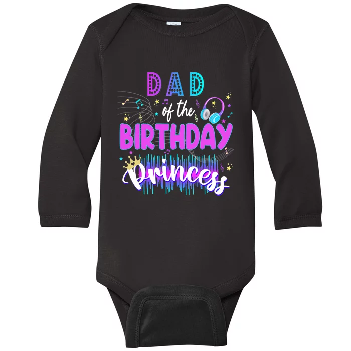 Mama Birthday Rockstar Theme Music Party Karaoke Girl Baby Long Sleeve Bodysuit