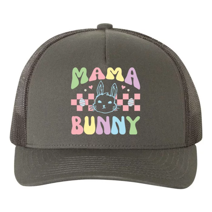 Mama Bunny Retro Colorful Cute Holiday Yupoong Adult 5-Panel Trucker Hat