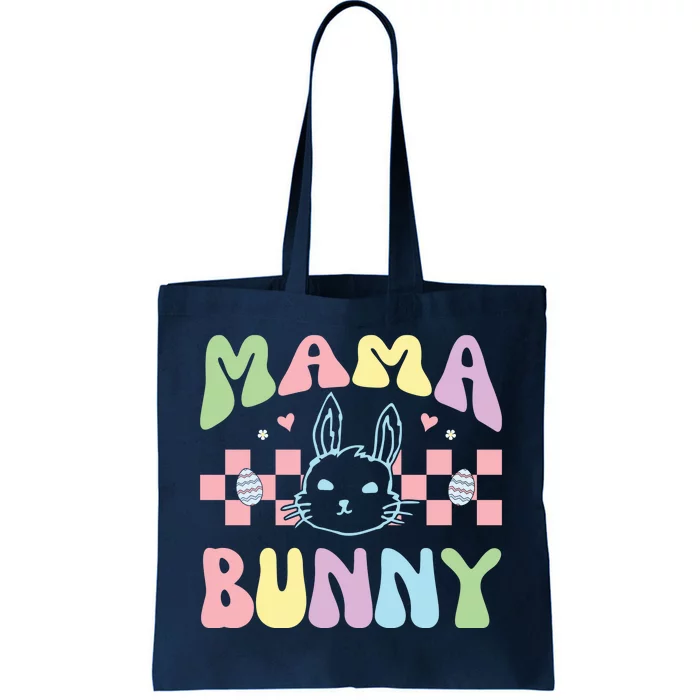 Mama Bunny Retro Colorful Cute Holiday Tote Bag