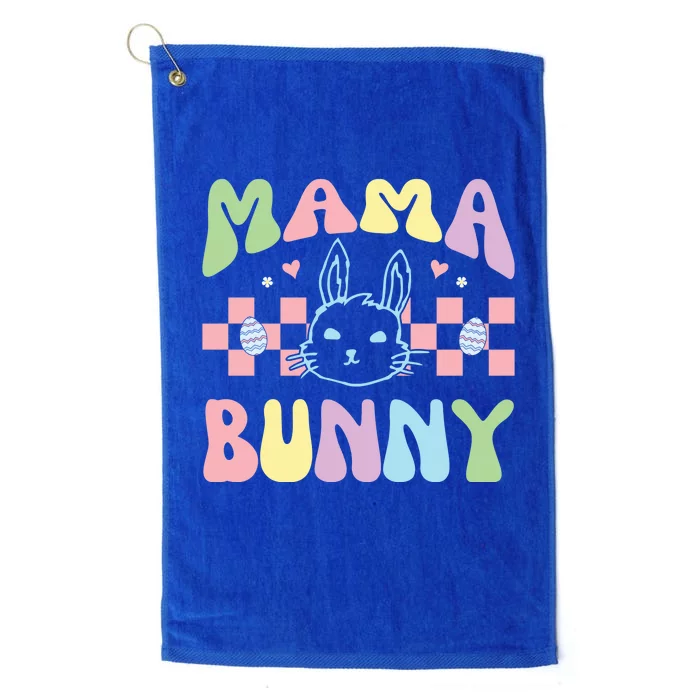 Mama Bunny Retro Colorful Cute Holiday Platinum Collection Golf Towel