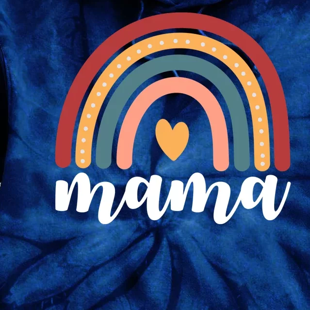 Mama Boho Rainbow Tie Dye Hoodie