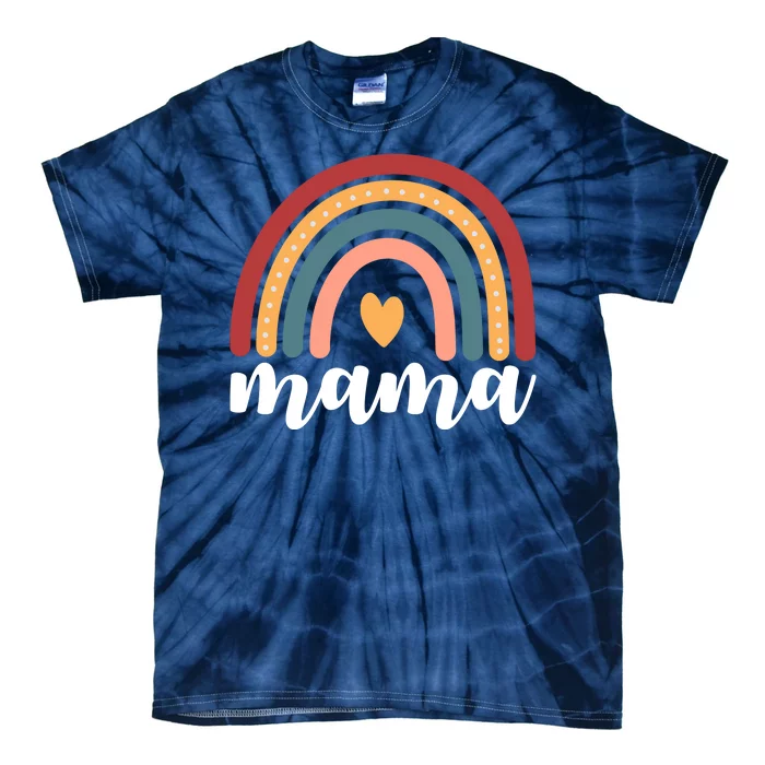 Mama Boho Rainbow Tie-Dye T-Shirt