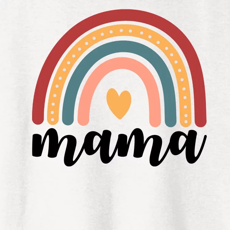 Mama Boho Rainbow Women's Crop Top Tee