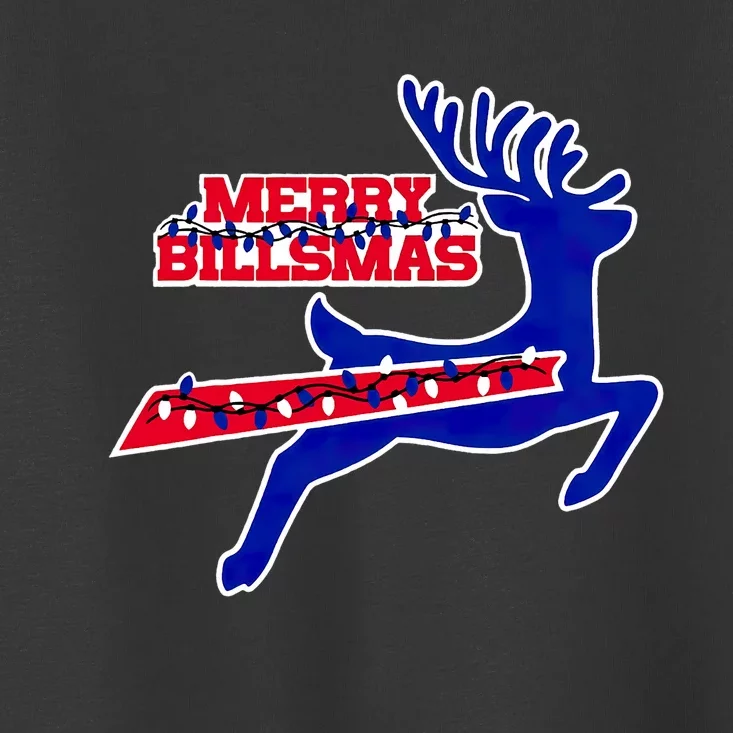 Merry Billsmas Reindeer Christmas American Football Toddler T-Shirt