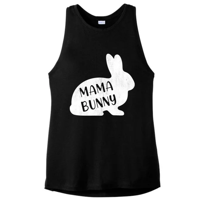 Mama Bunny Rabbit Mom Mother Easter Day Meaningful Gift Ladies Tri-Blend Wicking Tank