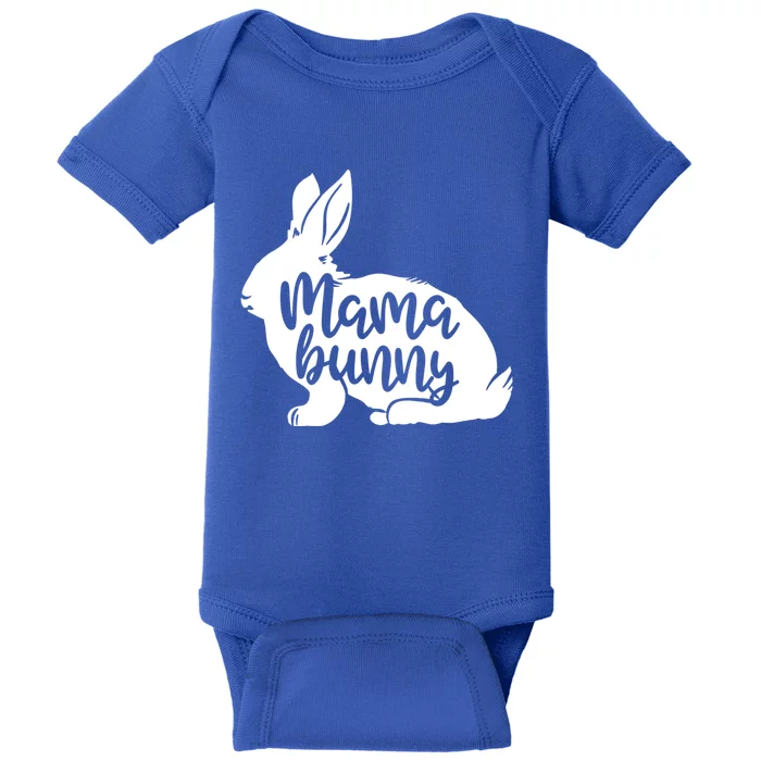 Mama Bunny Rabbit Mom Mother Easter Day Funny Gift Baby Bodysuit