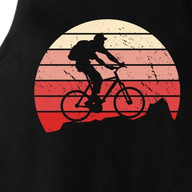 Mountain Bike Retro Ladies Tri-Blend Wicking Tank