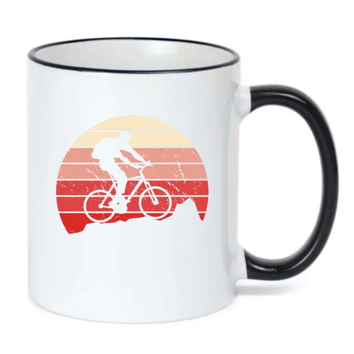 Mountain Bike Retro Black Color Changing Mug