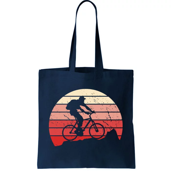 Mountain Bike Retro Tote Bag