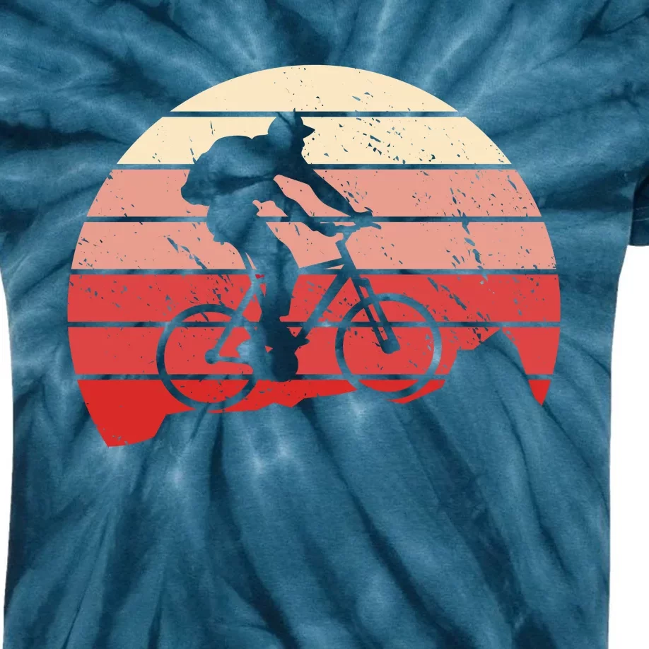 Mountain Bike Retro Kids Tie-Dye T-Shirt