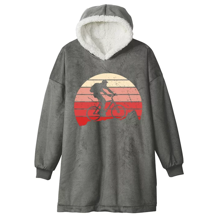 Mountain Bike Retro Hooded Wearable Blanket