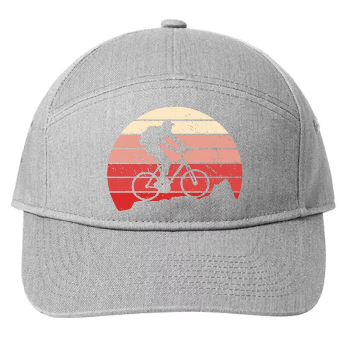 Mountain Bike Retro 7-Panel Snapback Hat