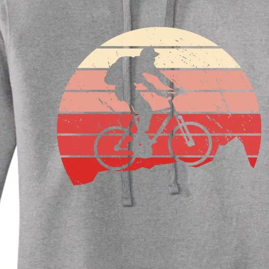 Mountain Bike Retro Women's Pullover Hoodie