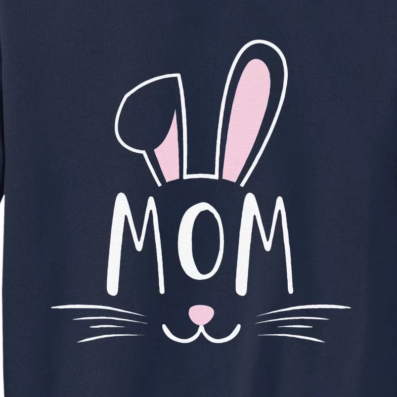 Mom Bunny Rabbit Face Family Group Easter Mother's Day Tall Sweatshirt