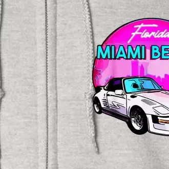 Miami Beach Road Trip Tee | Explore Florida's Iconic Coastline Full Zip Hoodie