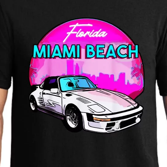 Miami Beach Road Trip Tee | Explore Florida's Iconic Coastline Pajama Set