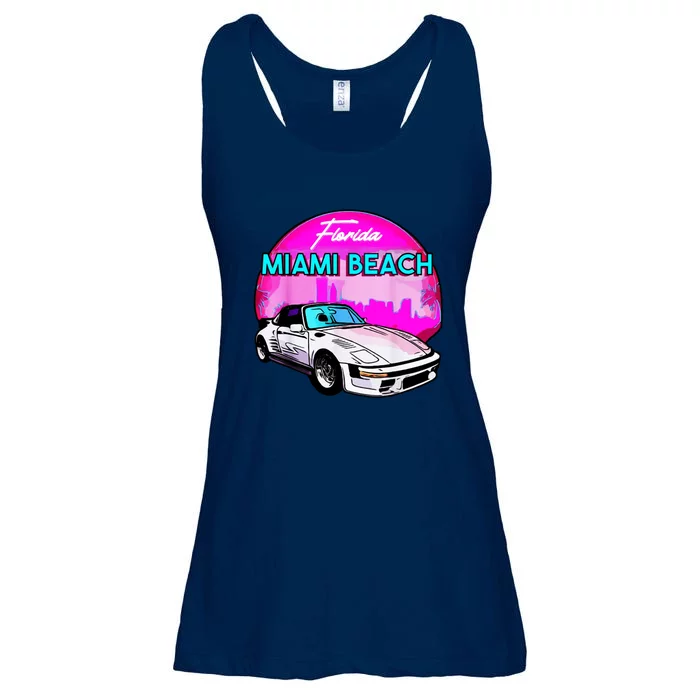 Miami Beach Road Trip Tee | Explore Florida's Iconic Coastline Ladies Essential Flowy Tank